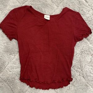 Lettuce edge crop top